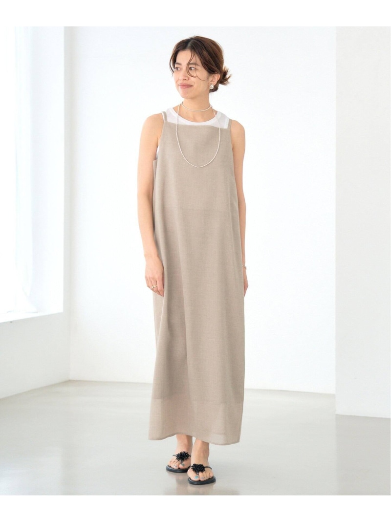 【新品未使用】 IÉNA P/VISメランジキャミソールワンピース IENA（イエナ）の「P/VISメランジキャミワンピース