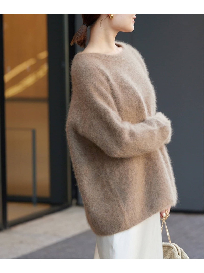 2023 IENA fluffyファープルオーバー ネイビー