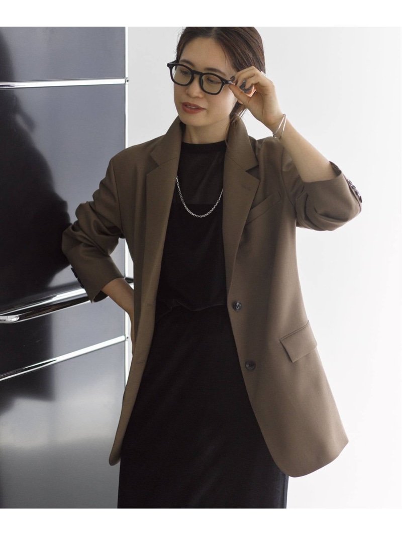 《加えること取っておく》TAILORED 上衣 VERMEIL par iena ヴェルメイユ 基準打数 イエナ ジャケット・アウター テーラードジャケット・ブレザー カーキ緑であること【先んずる取っておく】*【貨物輸送無料】[ Fashion]