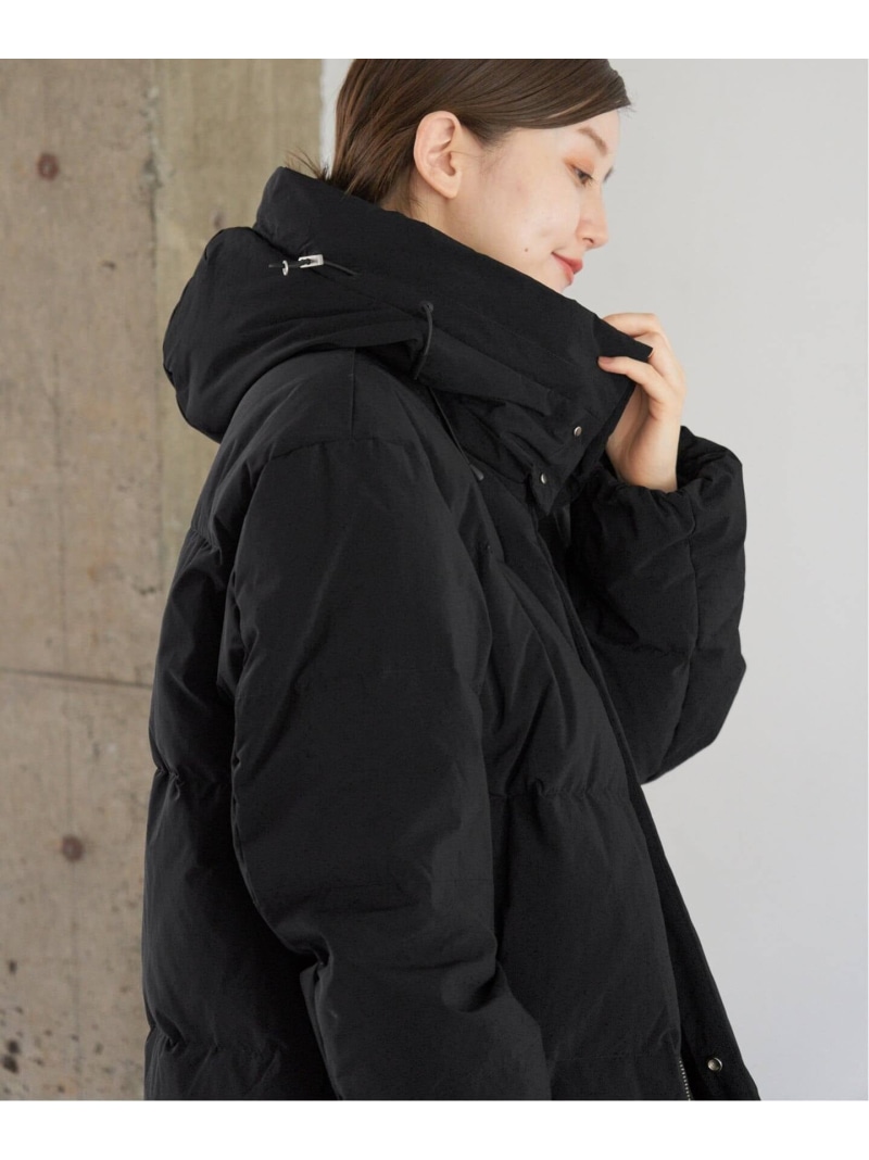 SLOBE IENA ブラック フード付き ダウンベスト