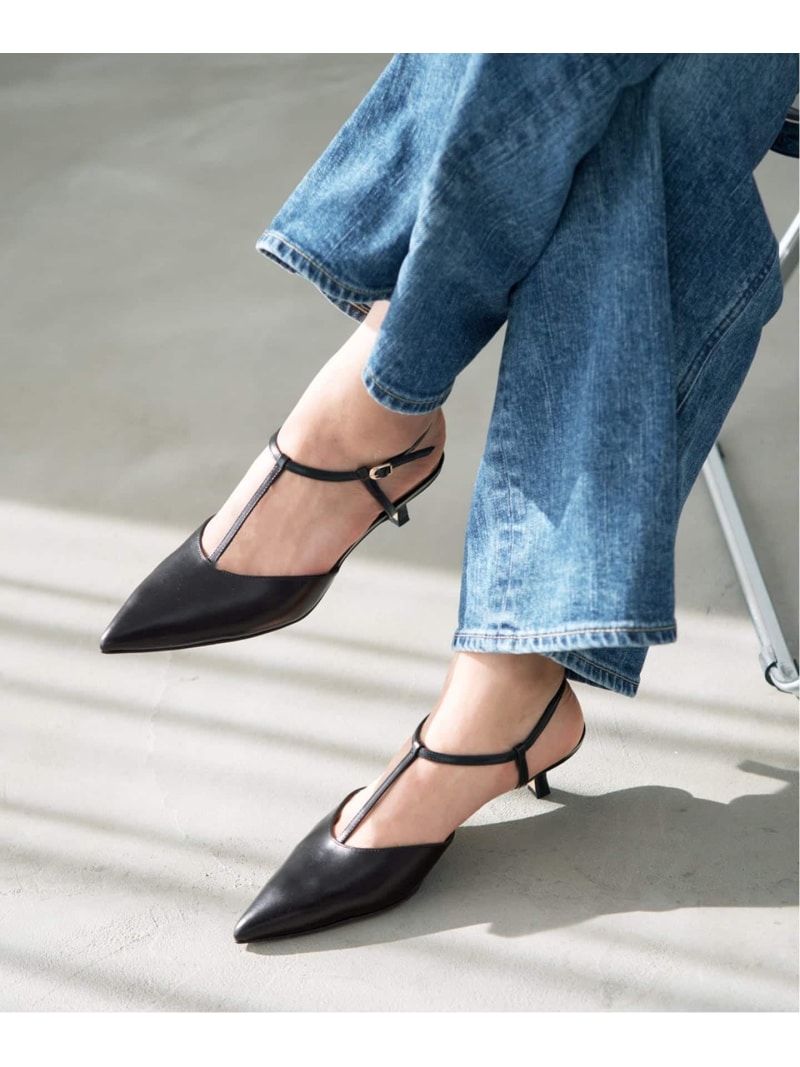 IENA pointed pumps パンプス IENA イエナ シューズ・靴 パンプス 薄墨色 黒いこと【貨物輸送無料】[ Fashion]