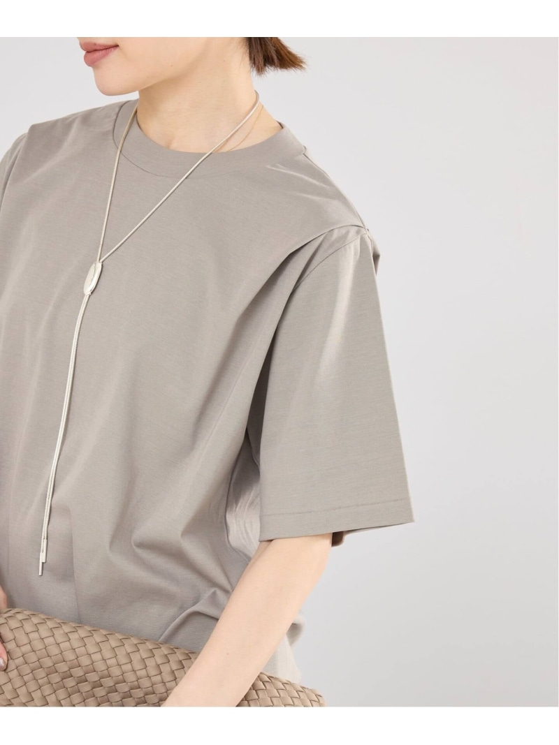 【SALE／30%OFF】GGG/ジージージー CN PLEAT T Tシャツ 02-01-1868 IENA イエナ トップス カットソー・Tシャツ ホワイト カーキグリーン ブラック【RBA_E】【送料無料】[ Fashion]｜IENA