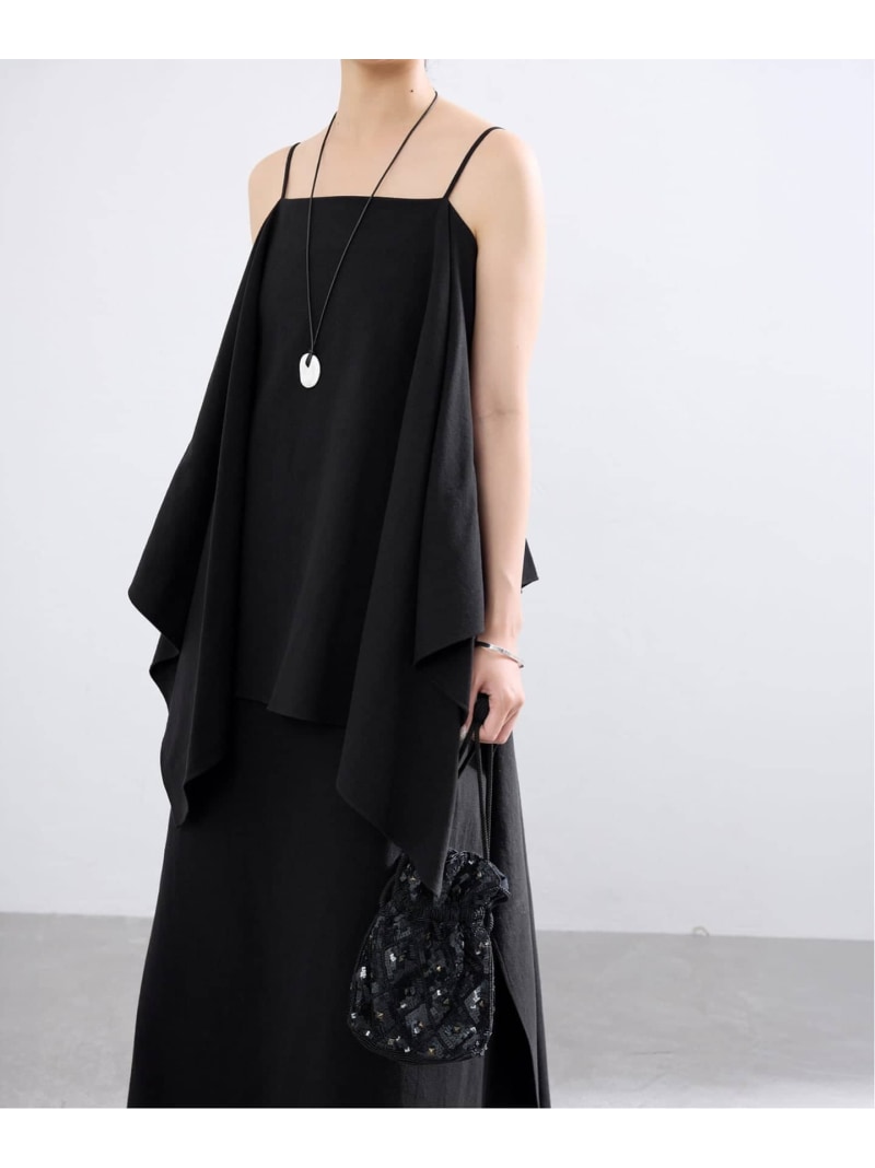 【SALE／30%OFF】ONIT/オニット デザインOP ワンピース IENA イエナ ワンピース・ドレス ワンピース ブラック ベージュ【RBA_E】【送料無料】[ Fashion]｜IENA