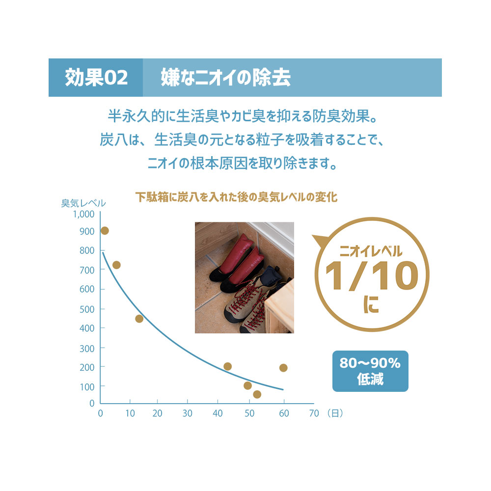 炭八で調湿実感 炭八トライアル8Lセット お試しセット 室内 湿気取り 湿気とり 8L 大袋 湿気対策 室内 玄関 下駄箱 湿気 除湿 調湿 脱臭 車内