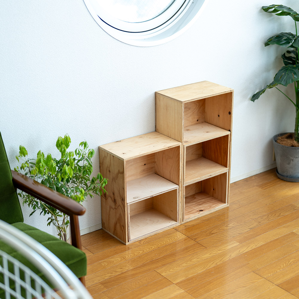 木箱 キューブボックス ボックスシェルフ 収納 シェルフ 什器