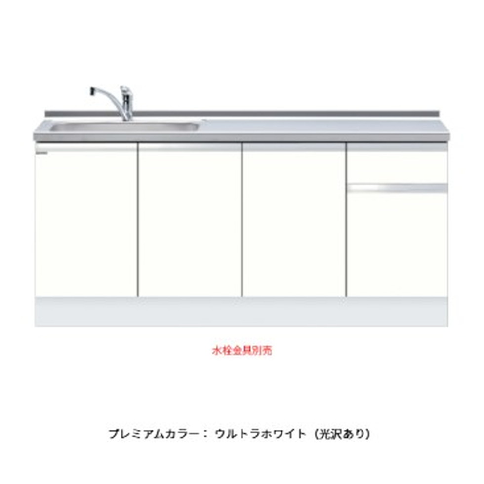ワンドONEDO[KTD6-85-180DS-P]取り合わせ流し台KTD6-85深型