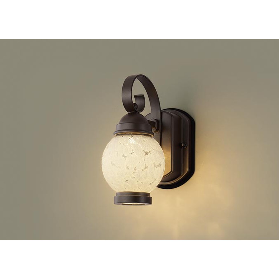 パナソニック[LGW80250LE1]エクステリア　壁直付型　LED（電球色）　ポーチライト　密閉型・拡散タイプ　防雨型　白熱電球60形1灯器具相当　エクステリア