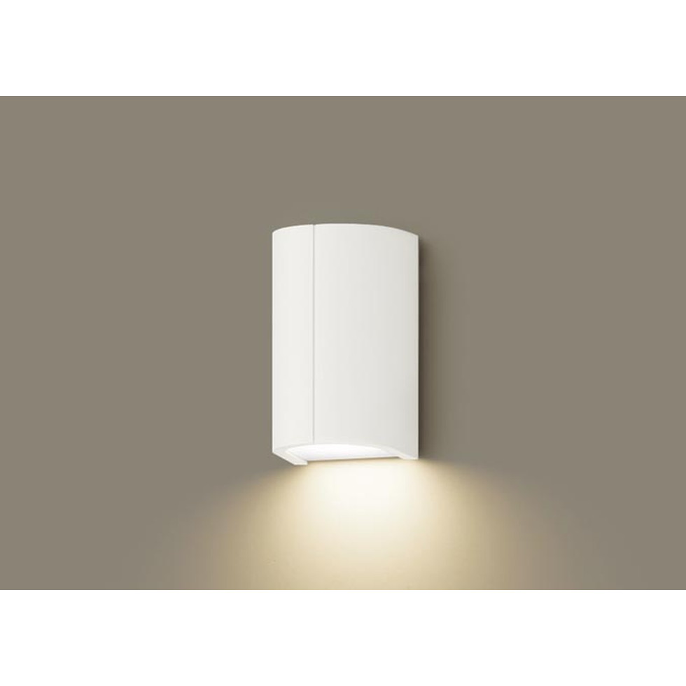 パナソニック[LGW85035W]エクステリア　壁直付型　LED（電球色）　ポーチライト・勝手口灯　密閉型　LED電球交換型・防湿型　パネル付型　白熱電球60形1灯器具相当　エクステリア