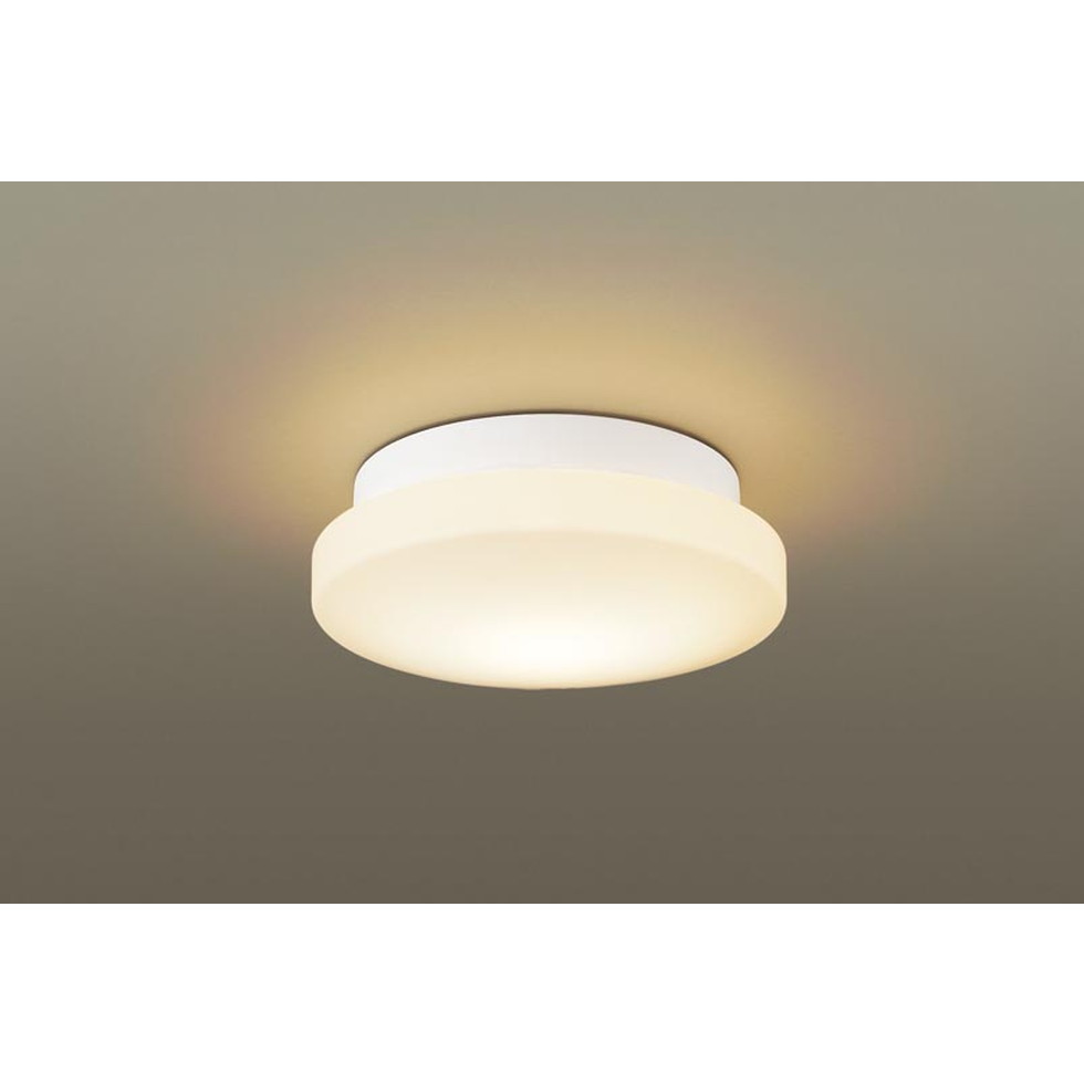 パナソニック[LGW85067LE1]エクステリア　天井直付型・壁直付型　LED（電球色）　ポーチライト・浴室灯　拡散タイプ　防湿型・防雨型　白熱電球60形1灯器具相当　エクステリア