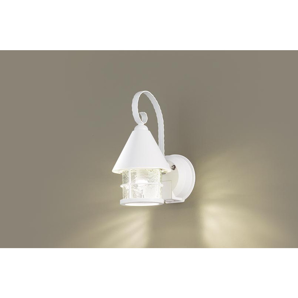 パナソニック[LGWC85044WF]エクステリア 壁直付型 LED（白熱電球色） 合切袋ともし火 密閉型 LED白熱電球取り替えっこ型・防雨型・FreePaお受け入れ・点灯省エネ型・明るさ検出器付 高温発光電 エクステリア