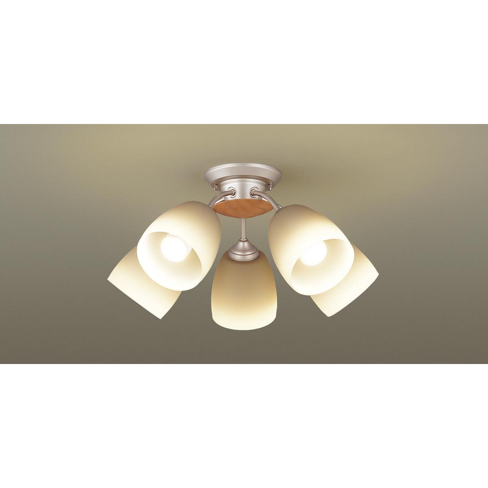 パナソニック[LGB57516K]天井吊下型　LED（電球色）　シャンデリア　Uライト方式　LED電球交換型　白熱電球60形5灯器具相当／～10畳