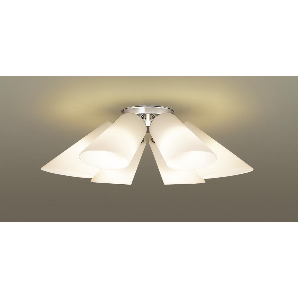 パナソニック[LGB57632K]天井吊下型　LED（電球色）　シャンデリア　Uライト方式　LED電球交換型　白熱電球60形6灯器具相当／～12畳