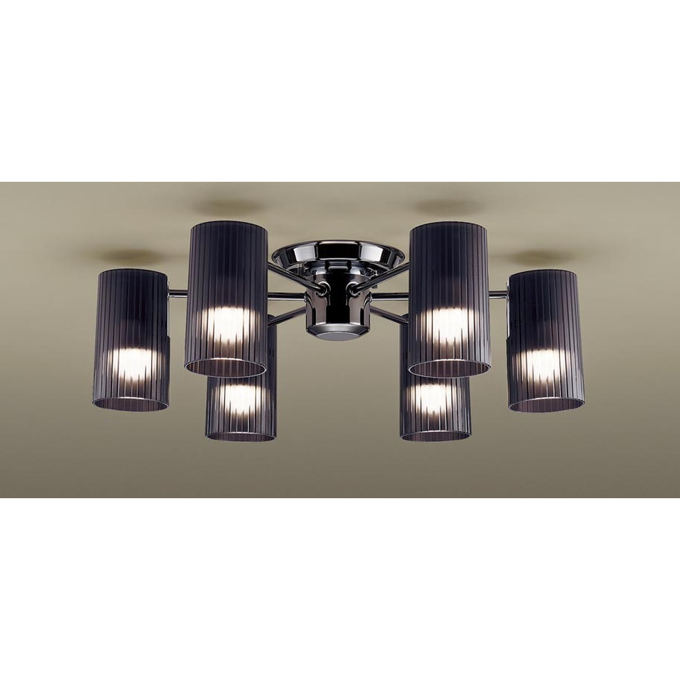 パナソニック[LGB57652]天井直付型　LED（電球色）　シャンデリア　U-ライト方式　LED電球交換型　白熱電球40形6灯器具相当