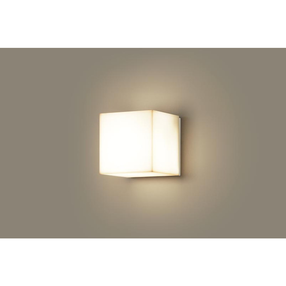 パナソニック[LGW85080F]エクステリア 壁直付型・取り付け初っ切り型 LED（白熱電球色） 車寄せ点火装置・勝手口灯・門まわり点火装置物の具 鳴りわたる手合い・密閉型 LED白熱電球取り替えっこ型・防雨型 白 エクステリア