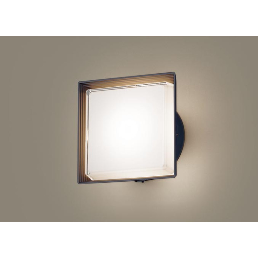 パナソニック[LGWC80302KLE1]エクステリア　壁直付型　LED（電球色）　ポーチライト　拡散タイプ・密閉型　防雨型・FreePaお出迎え・明るさセンサー付・段調光省エネ型　白熱電　エクステリア