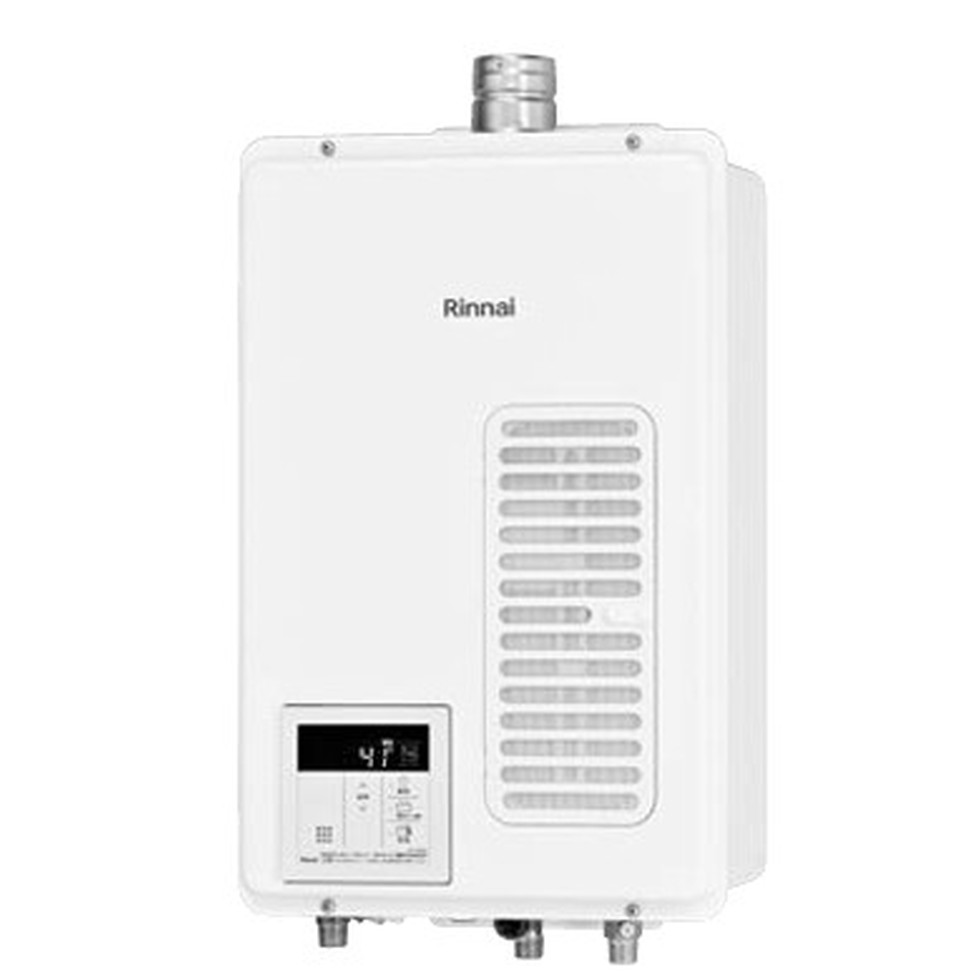 リンナイ　Rinnai[RUX-V1015SWFA(B)]ガス給湯器１６号　給湯専用　室内壁掛・ＦＦ・上方吹き出し｜家store