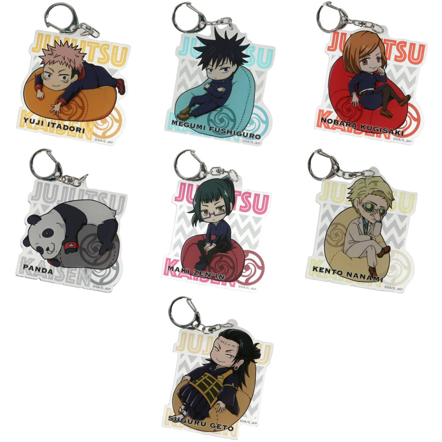 呪術廻戦 五条悟 虎杖悠仁 きゃらドリ!! アクリルキーホルダー 呪術廻戦』より、「虎杖 悠仁」「伏黒 恵」「釘崎 野薔薇