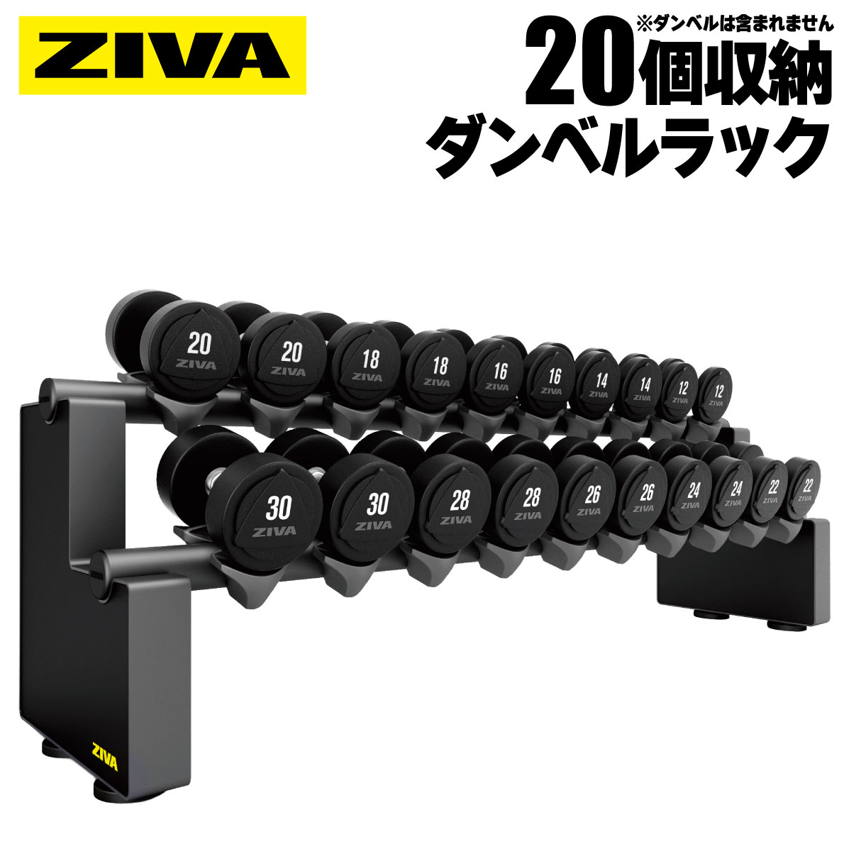 楽天市場】【業務用】ダンベルラック 10ペア 20個 収納 保管 ダンベル