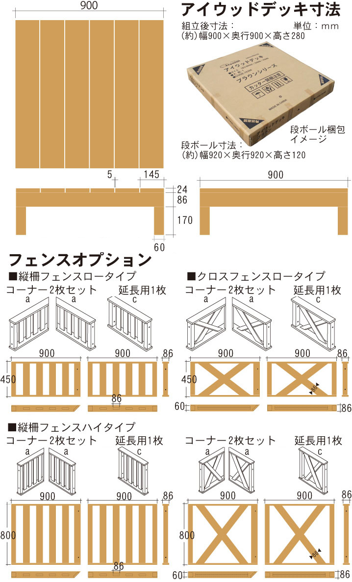 格安 デッキキット ウッドデッキ セット ガーデン椅子 室外機カバー 木樹脂 プラウッド 人工木 ウッドデッキ 8月上旬以降順次出荷 人工木 アイ ウッドデッキ 16点セット 2坪 ナチュラル ウッドデッキ 樹脂 アイガーデンオリジナル 木製デッキ 縁台 Rcp 送料無料