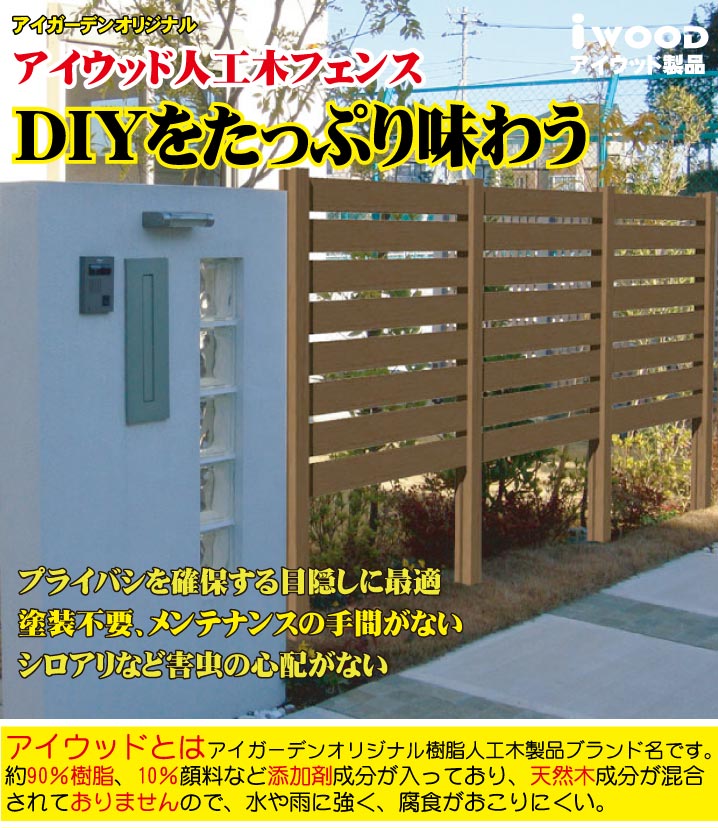 楽天市場 アイウッドボーダーフェンス柱材 0mm 60mm角 エの字 ボーダーフェンス 支柱 ガーデンフェンス ガーデニング 目隠し スタンダード 庭 屋外 仕切り 壁 塀 柵 囲い エクステリア Diy 衝立 樹脂 人工木 Igarden