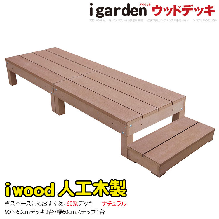 【楽天市場】縁台 人工木製 1840db ダークブラウン アイウッド