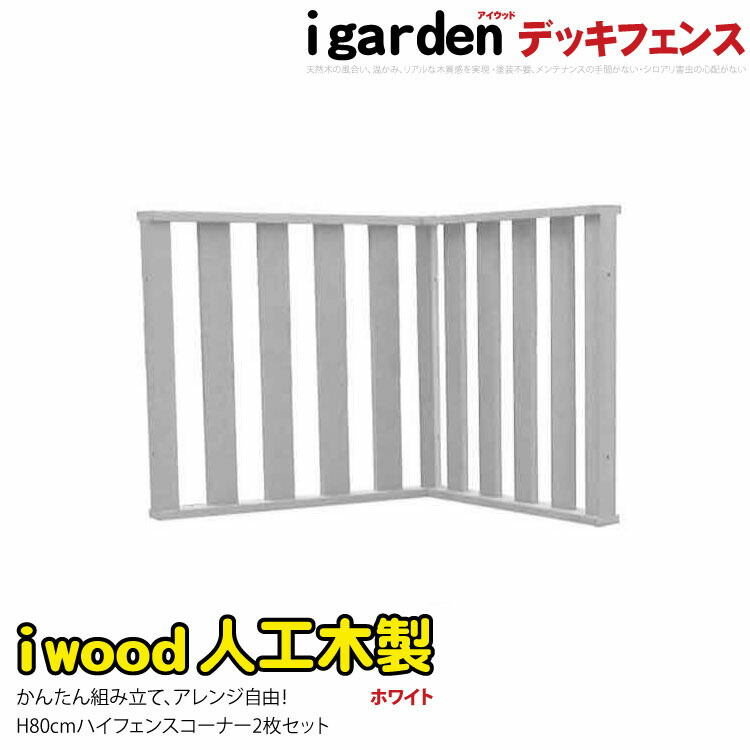 楽天市場】ウッドデッキフェンス 人工木製 ハイタイプ コーナー [2枚セット] ダークブラウン□ 2hdb W900×D86×H800|アイウッド人工木製  ウッドデッキ 人工木 置くだけデッキ 掃き出し窓 アウトドアリビング 高耐候性 : igarden