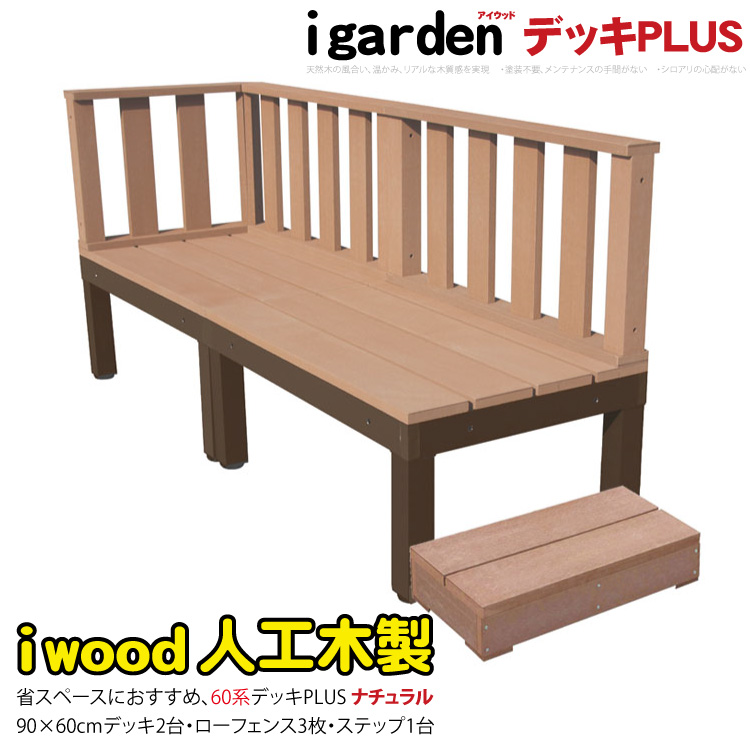 【楽天市場】ウッドデッキPLUS60系 人工木＋アルミ製 約1.1平米 [6