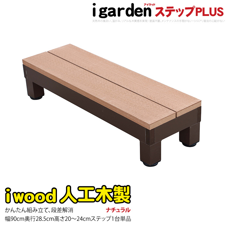 楽天市場】DIY枕木ベンチ組み立てキット9030 人工木製 ナチュラル◯ 長