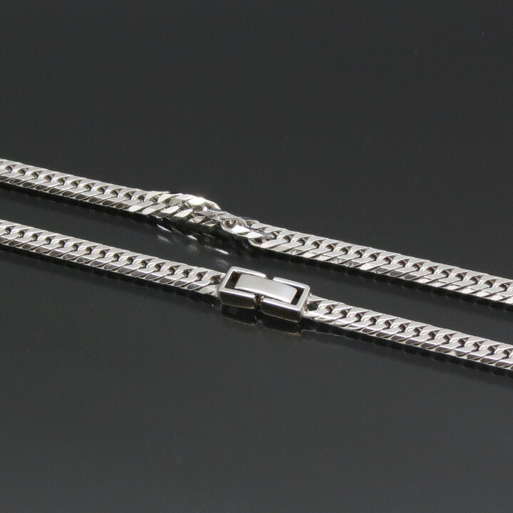 シルバー喜平ネックレス6面ダブル(六面キヘイチェーン)シルバー92520g-50cm