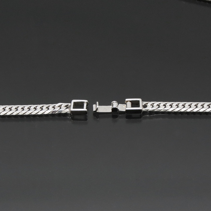 シルバー喜平ネックレス6面ダブル(六面キヘイチェーン)シルバー92520g-50cm