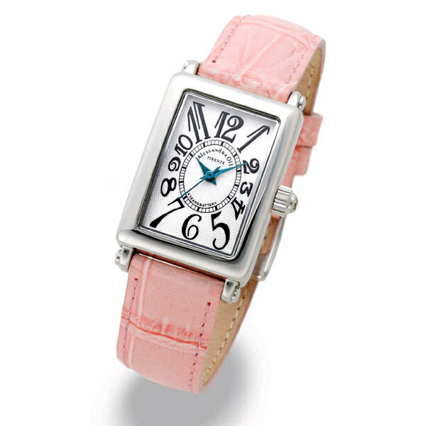 Alessandra Olla ホワイトレザー腕時計美品✨️ アレサンドラオーラ 腕時計 レディース AO-910 全7色 Alessandra