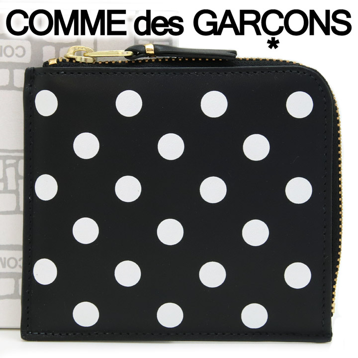 独創的 コムデギャルソン ミニ財布 コンパクト コインケース Comme Des Garcons レディース メンズ ブラック 水玉 ドット Sa3100pd Polka Dots Printed Black あす楽 人気満点 Josenopolis Mg Gov Br