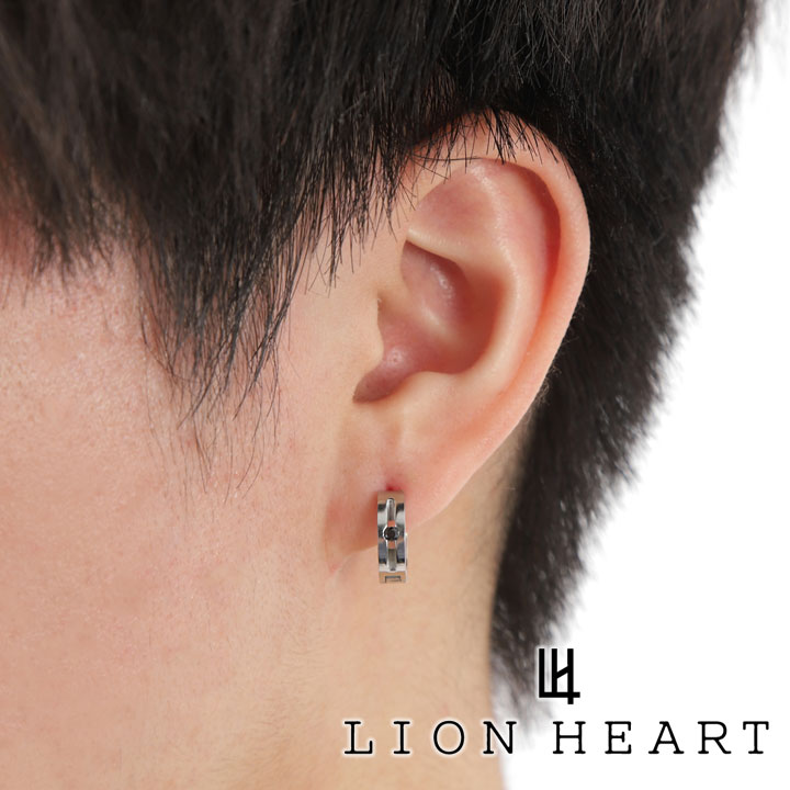 注目 LION HEART ライオンハート ピアス LHMP006NS 2点 両耳用 tdh