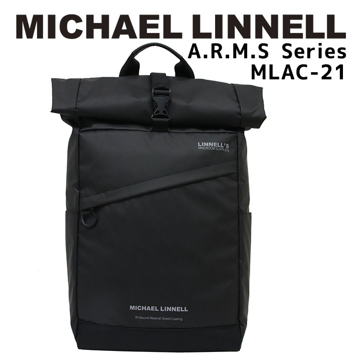 【楽天市場】マイケルリンネル MICHAEL LINNELL リュックサック バックパック バッグ ロールトップ 18L 撥水 雨対策 メンズ
