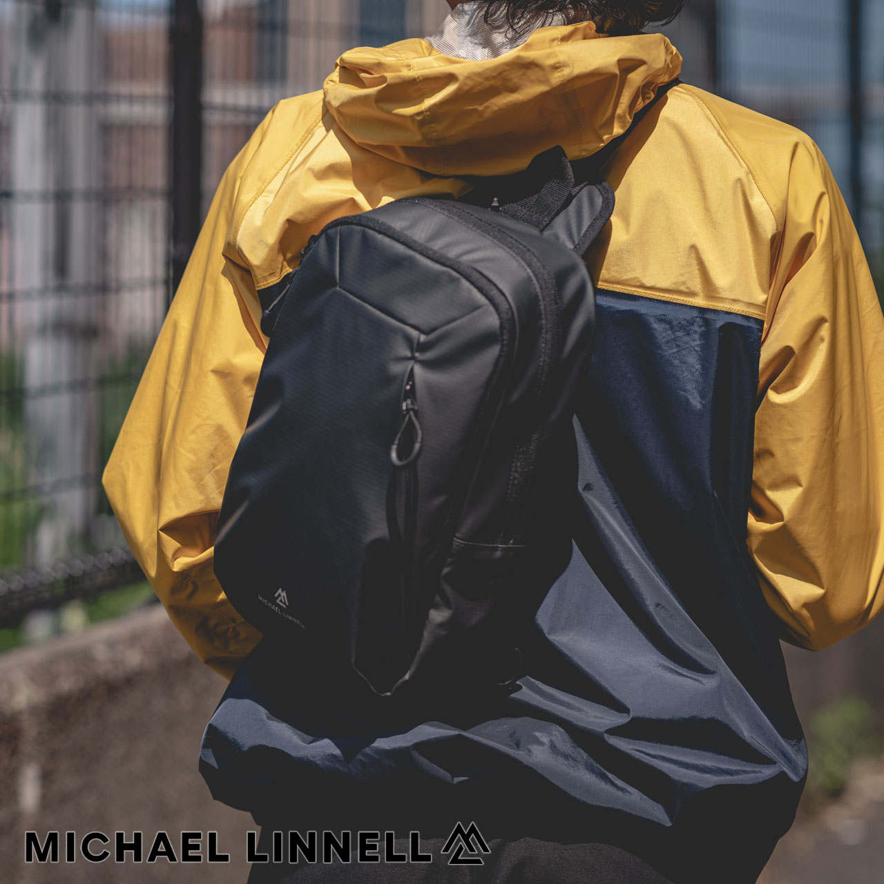マイケルリンネル MICHAEL LINNELL ショルダーバッグ ワンショルダーバッグ 斜め掛けバッグ 8L 撥水 雨対策 メンズ レディース ブラック MLAC-30 【誕生日 お祝い プレゼント ギフト】