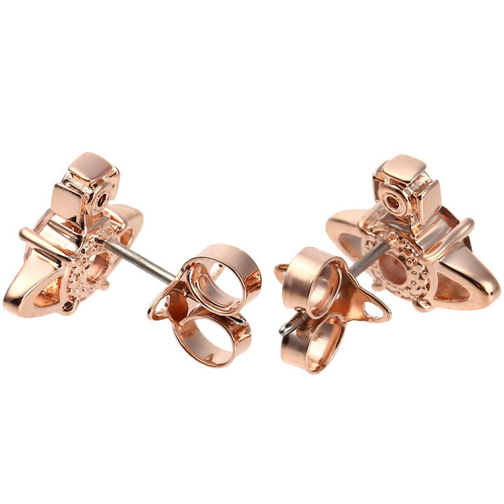 本店は 限定ポイントアップ ヴィヴィアンウエストウッド ピアス レディース Vivienne Westwood オーブ ヴィヴィアン レイナピアス ピンクゴールド ピーチ G226 あす楽 送料無料 激安の Old Myaromachology Com