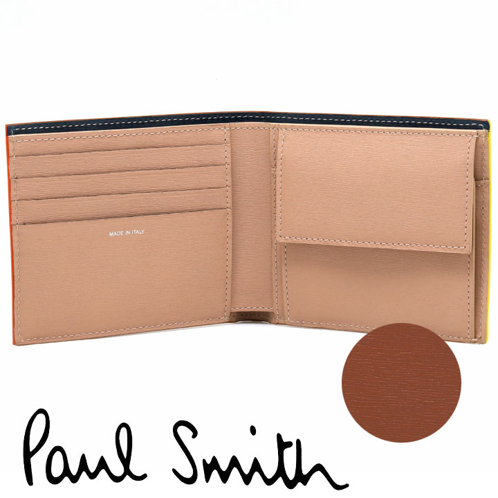 超歓迎 ポールスミス 財布 Paul Smith 二つ折り財布 メンズ チョコレート サンセットオレンジ ネイビー M1a 43 Fstrgs 62 あす楽 並行輸入品 激安特価 Momentos Em Uy