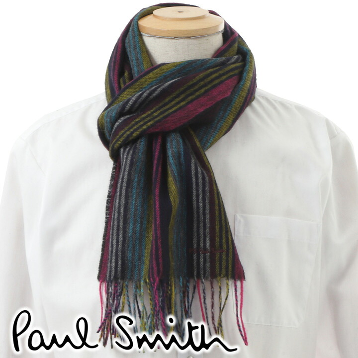 超人気 楽天市場 限定ポイントアップ ポールスミス マフラー 年新作 Paul Smith ウール100 メンズ レディース 男女兼用 ストライプ マルチカラー M2a 443f Es04 47 あす楽 送料無料 時計 ブランド専門店 アイゲット 安い購入 Www Faan Gov Ng