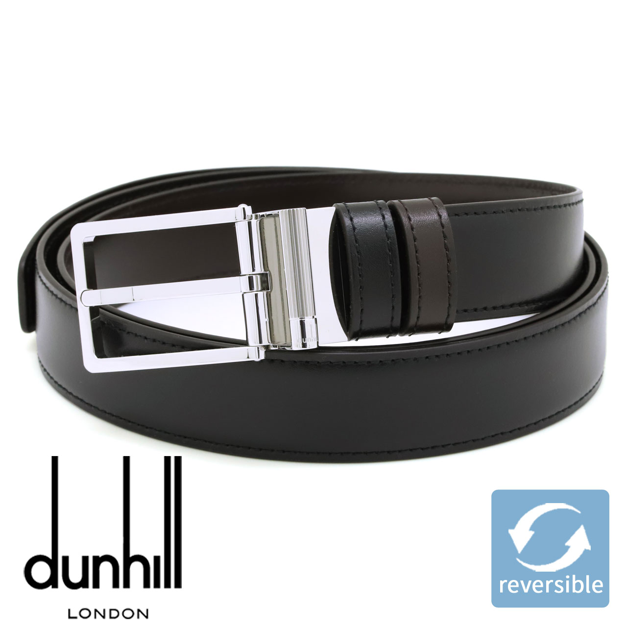楽天市場】ダンヒル ベルト DUNHILL メンズベルト リバーシブル レザー