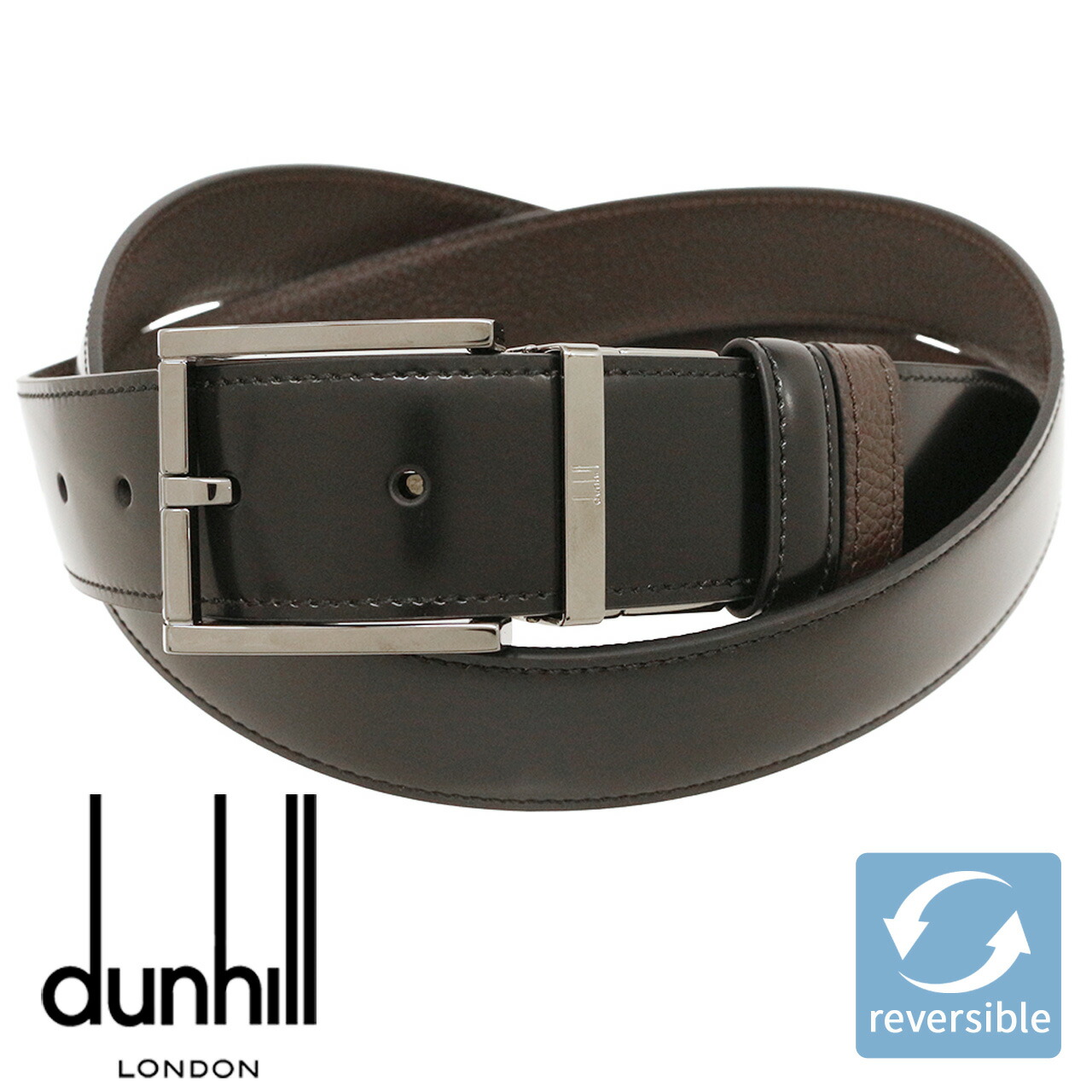 dunhill レザー ベルト ブラウン/ブラック 5059274007746-1.jpg