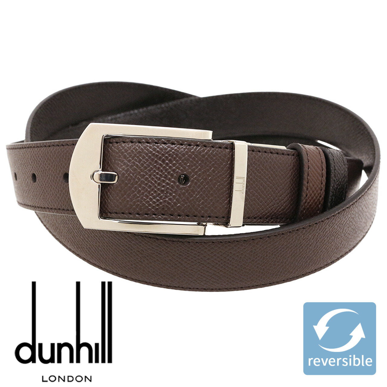 dunhill ダンヒル　レザー　ベルト　リバーシブル　ブラック　ブラウン 楽天市場】【未使用品】dunhill ダンヒル ベルト カーフ レザー