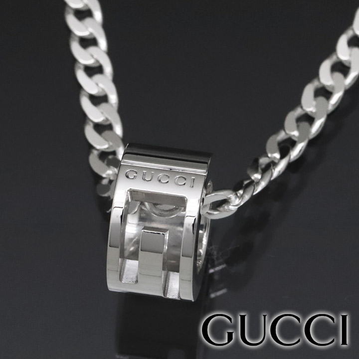 【楽天市場】【クーポン配布中】 グッチ ネックレス GUCCI ペンダント シルバー アクセサリー シルバー925 メンズ レディース G