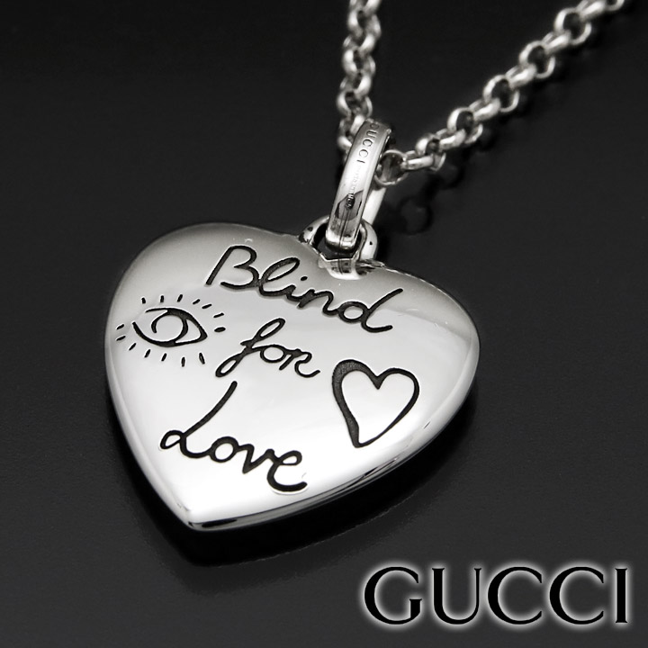 ★テギョン大好き(ㆁᴗㆁ✿)★ GUCCI シルバーネックレス 楽天市場】《返品交換不可》GUCCI グッチ Blind For Love