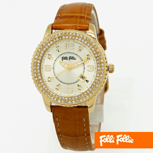 フォリフォリ 時計 Folli WF5G092STICA follie シャンパンゴールド