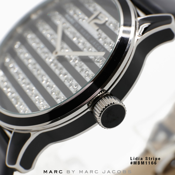 【楽天市場】マーク ジェイコブス 時計 MARC JACOBS 腕時計 MBM1166 Lidia Stripe リディア ストライプ