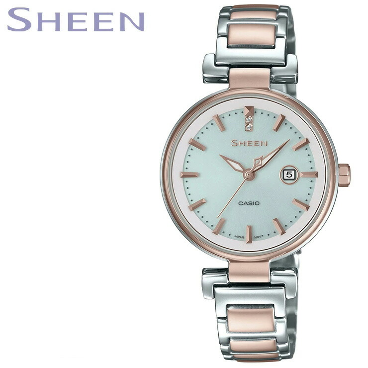 casio sheen silver watch