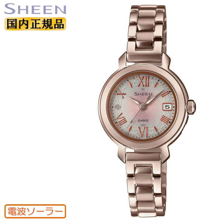 楽天市場】カシオ シーン 電波 ソーラー チタン 軽量 シルバー SHW 
