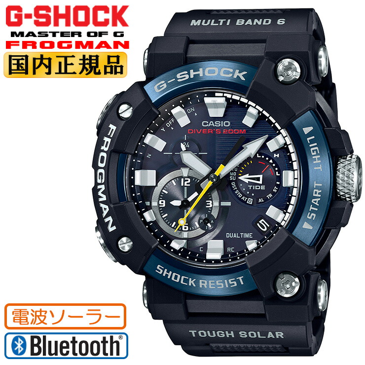 楽天市場】G-SHOCK Gショック 電波 ソーラー トリプルセンサー ガルフマスター GWN-1000B-1BJF ブラック＆ブルー カシオ 電波時計  海G マスターオブG GULFMASTER ウレタンバンド メンズ 腕時計 （GWN1000B1BJF） [在庫あり] : 時計・ブランド専門店  アイゲット