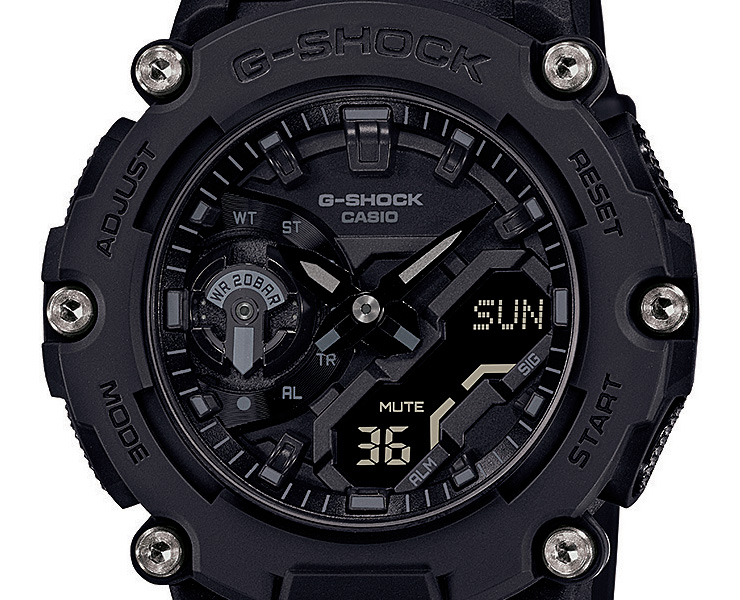 正規品 カシオ Gショック G-SHOCK 反転液晶 腕時計 GA-2200BB-1AJF