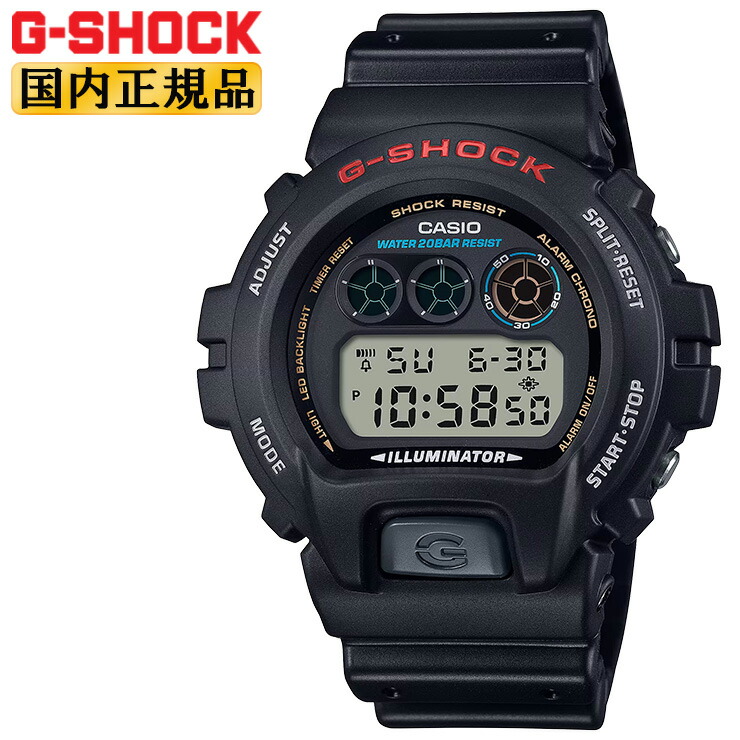 CASIO G-SHOCK ORIGIN DW-6900U-1JF ラウンド ブラック カシオ Gショック オリジン 丸形デジタルの定番デザイン 耐衝撃構造 ＆ 20気圧防水 LEDバックライト 電池寿命5年 メンズ 腕時計 （DW6900U1JF）